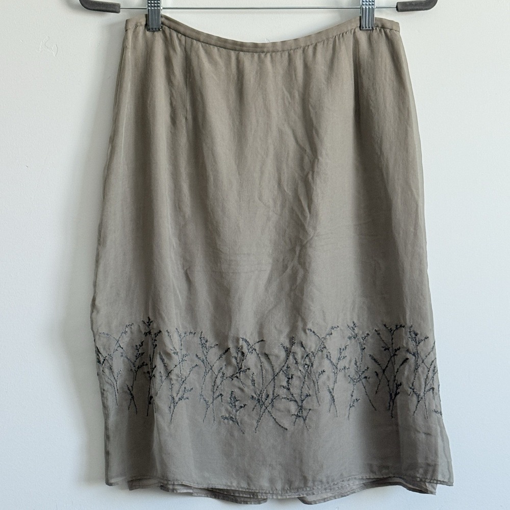 VTG 100% Silk Woodland Fairy Ethereal‎ Nature Sz 10 Wildkind